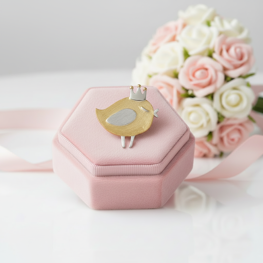 Lovely Princess Bird Pendant-Black Diamonds New York