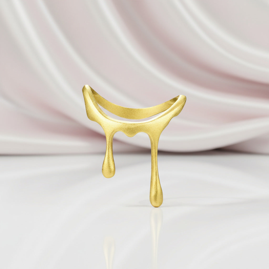 Drop Honey Fluid Ring-Black Diamonds New York