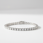 3.5mm Diamond Option Horn Tennis Bracelet-Black Diamonds New York