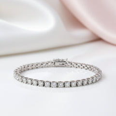 3.5mm Diamond Option Horn Tennis Bracelet
