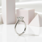 2.0 Ct 6 Claws Round Cut Diamond Engagement Ring-Black Diamonds New York