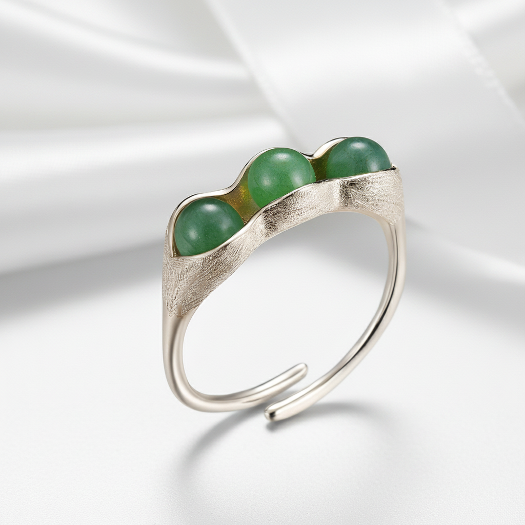 Pea Pods Ring-Black Diamonds New York
