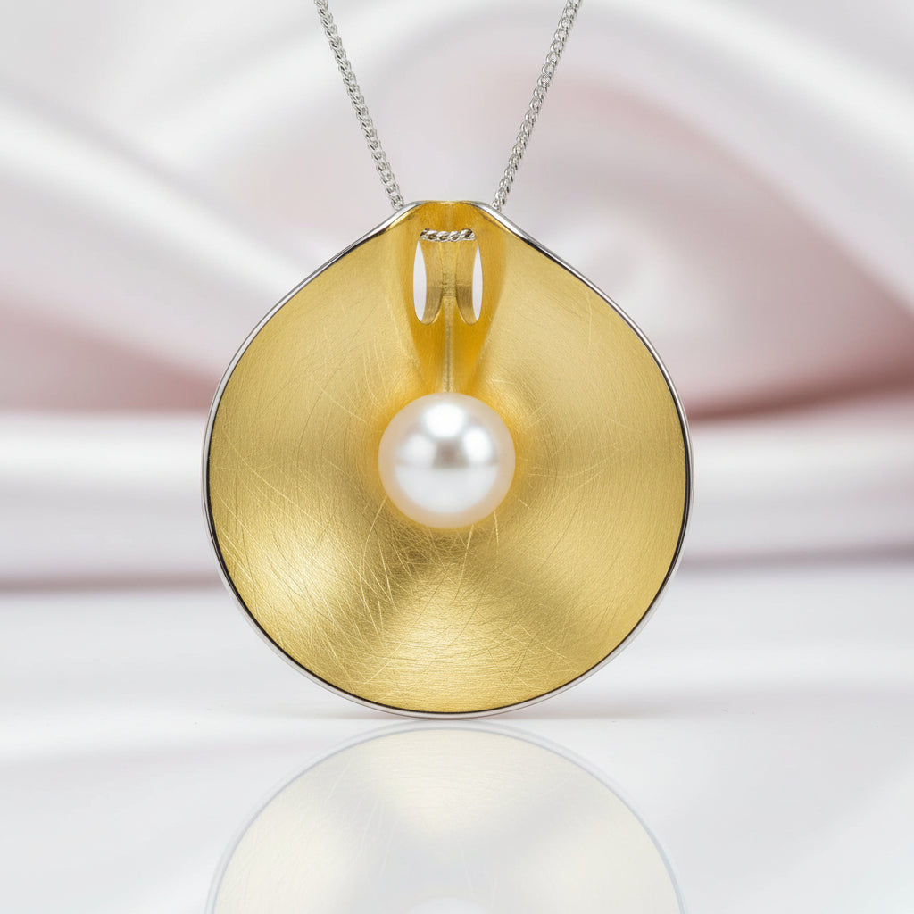 Pearl Vintage Pendant-Black Diamonds New York