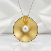 Pearl Vintage Pendant-Black Diamonds New York