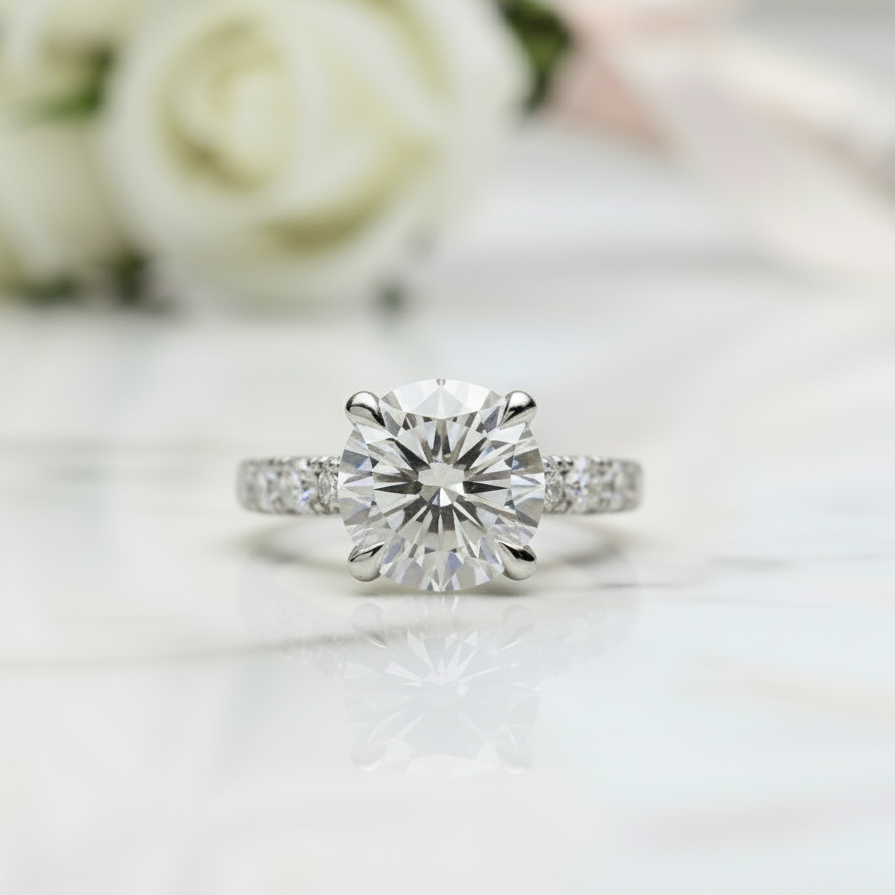 Classic 4.3 Ct Diamond Option Wedding Ring-Black Diamonds New York