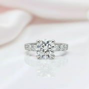 Classic 4.3 Ct Diamond Wedding Ring-Black Diamonds New York