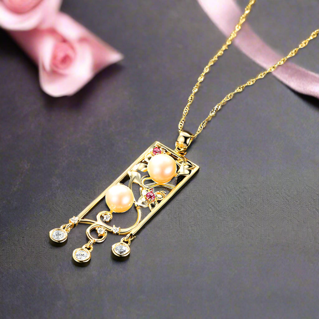 Bohemia Style Freshwater Pearl Necklace-Black Diamonds New York