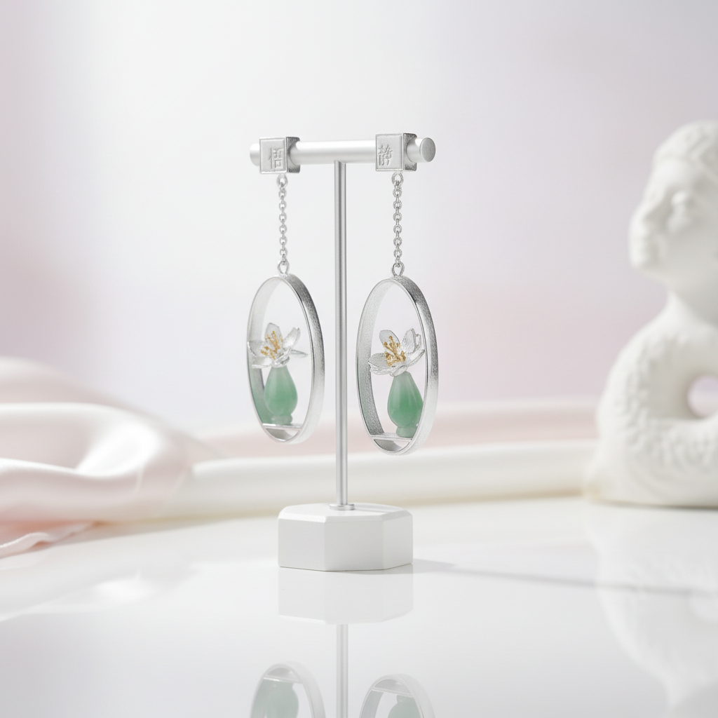 Whispers Drop Earrings-Black Diamonds New York