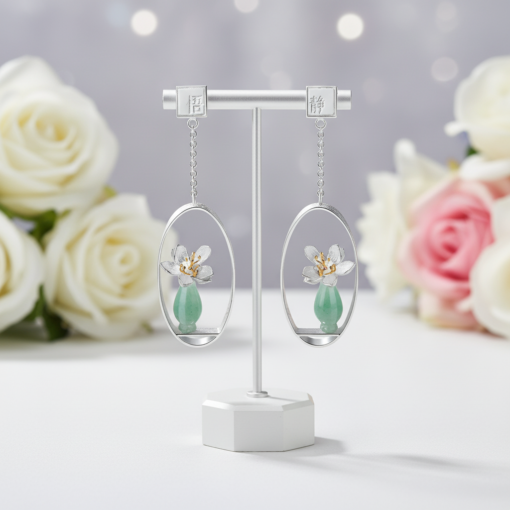 Whispers Drop Earrings-Black Diamonds New York