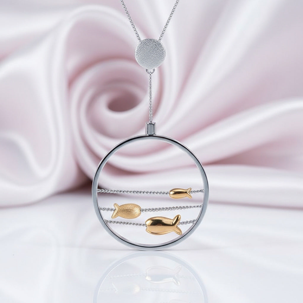 Moving Fishes Pendant-Black Diamonds New York