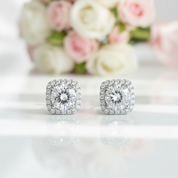 1.0 Ct D Color VVS1 Diamond Option Earrings-Black Diamonds New York