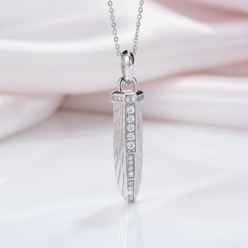 Empire Amulet With Pave Diamond Necklace-Black Diamonds New York