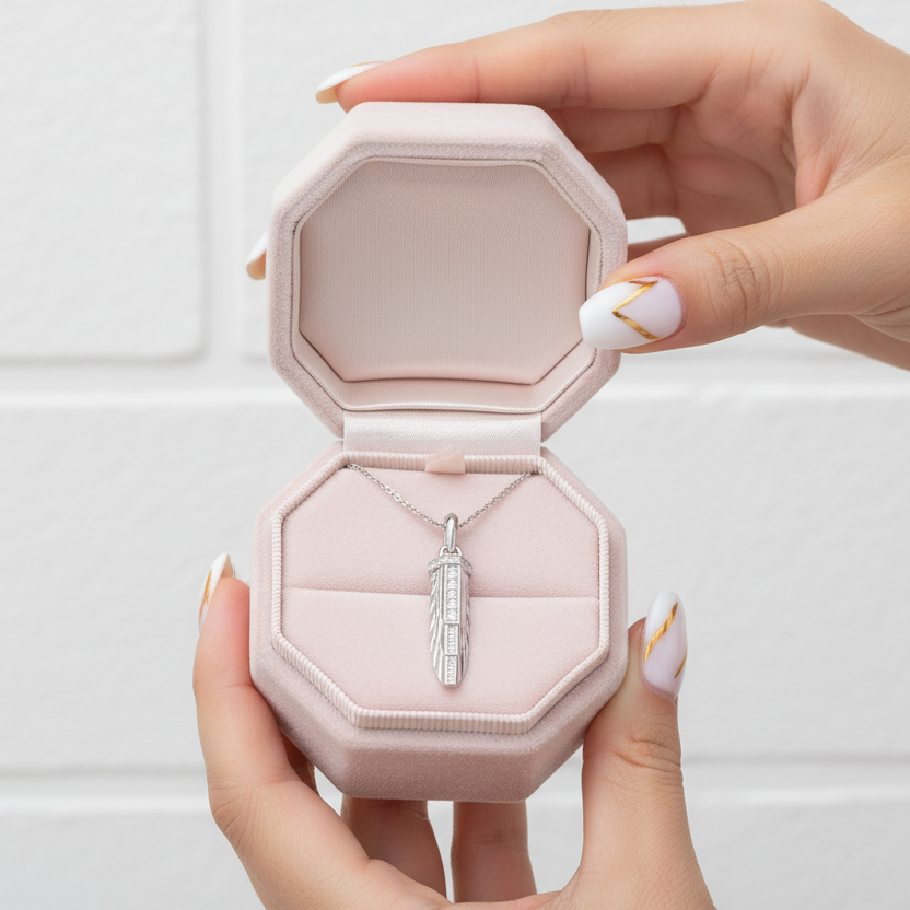 Empire Amulet With Pave Diamond Necklace-Black Diamonds New York