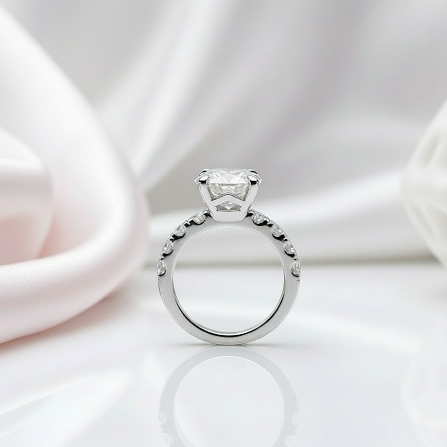 Classic 4.3 Ct Diamond Wedding Ring-Black Diamonds New York