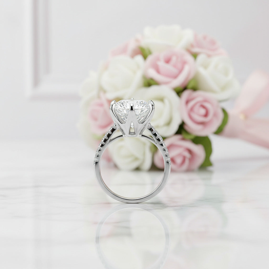 5.0 Ct Diamond Option Classic Engagement Ring-Black Diamonds New York