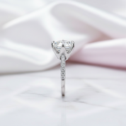 5.0 Ct Diamond Classic Engagement Ring-Black Diamonds New York