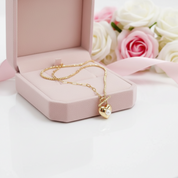 18k Yellow Gold Classic Charm Freshwater Pearl Necklace-Black Diamonds New York