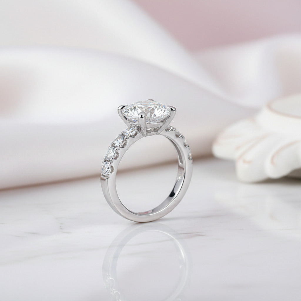 Classic 4.3 Ct Diamond Option Wedding Ring-Black Diamonds New York