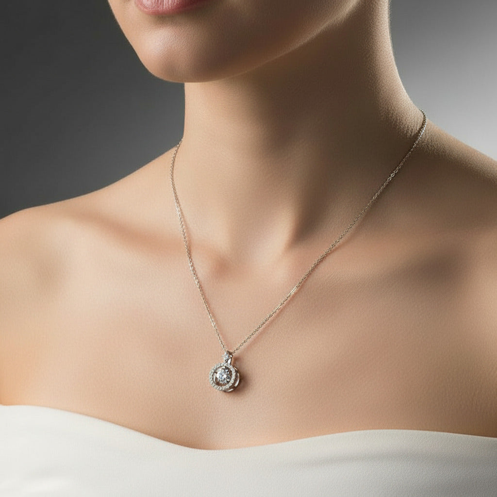 1.0 Ct Round Diamond Necklace-Black Diamonds New York