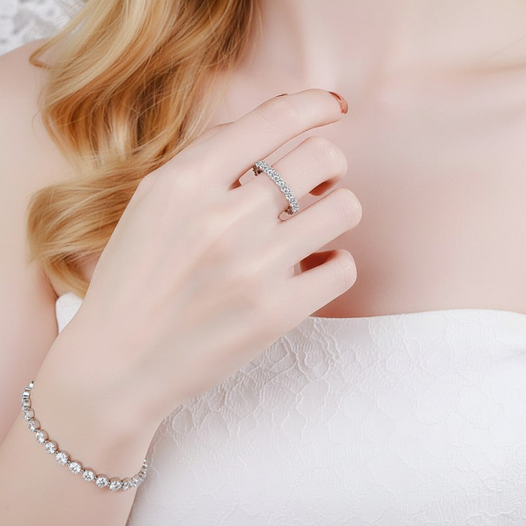 2.2 Ct 3mm Full Brilliant Diamond Band-Black Diamonds New York