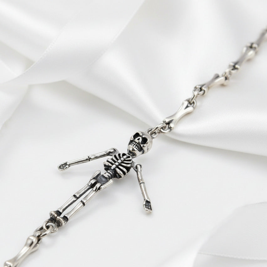 Cross Domineering Skeleton Retro Bracelet-Black Diamonds New York