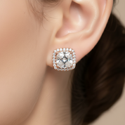 Round Diamond Attractive Character Stud Earrings-Black Diamonds New York