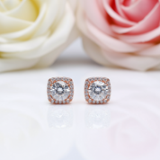 Round Diamond Attractive Character Stud Earrings-Black Diamonds New York