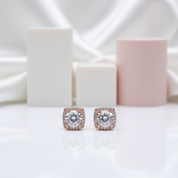 Round Diamond Attractive Character Stud Earrings-Black Diamonds New York