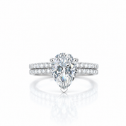 2ct Pear Cut Diamond Option Ring-Black Diamonds New York