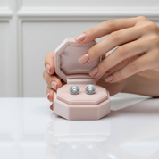 Round Brilliant Cut Diamond Stud Earrings-Black Diamonds New York