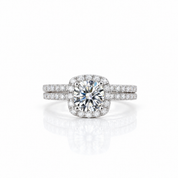 1 Carat Cushion Cut Diamond Option Ring-Black Diamonds New York