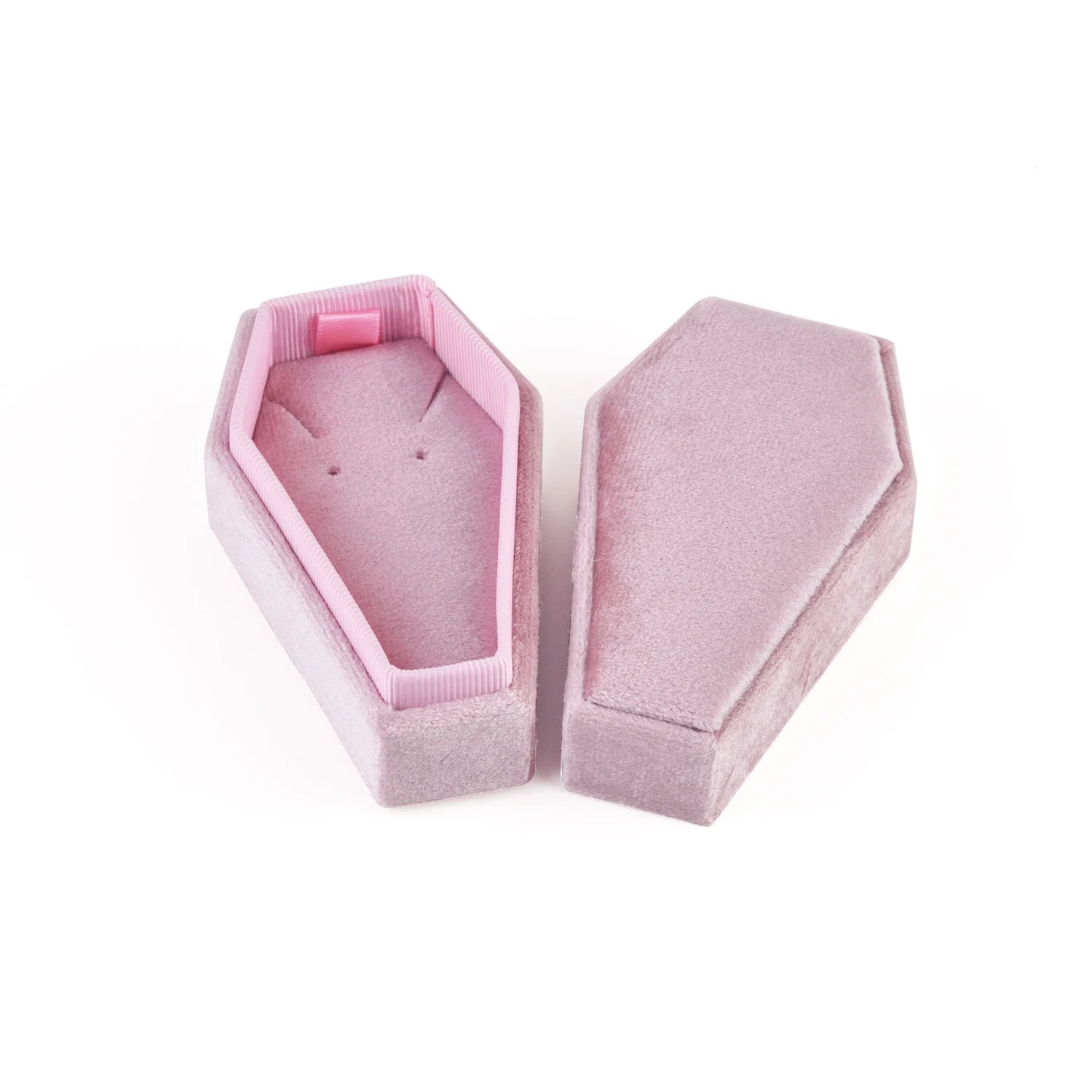 Personalized Coffin Necklace Jewelry Box-Black Diamonds New York