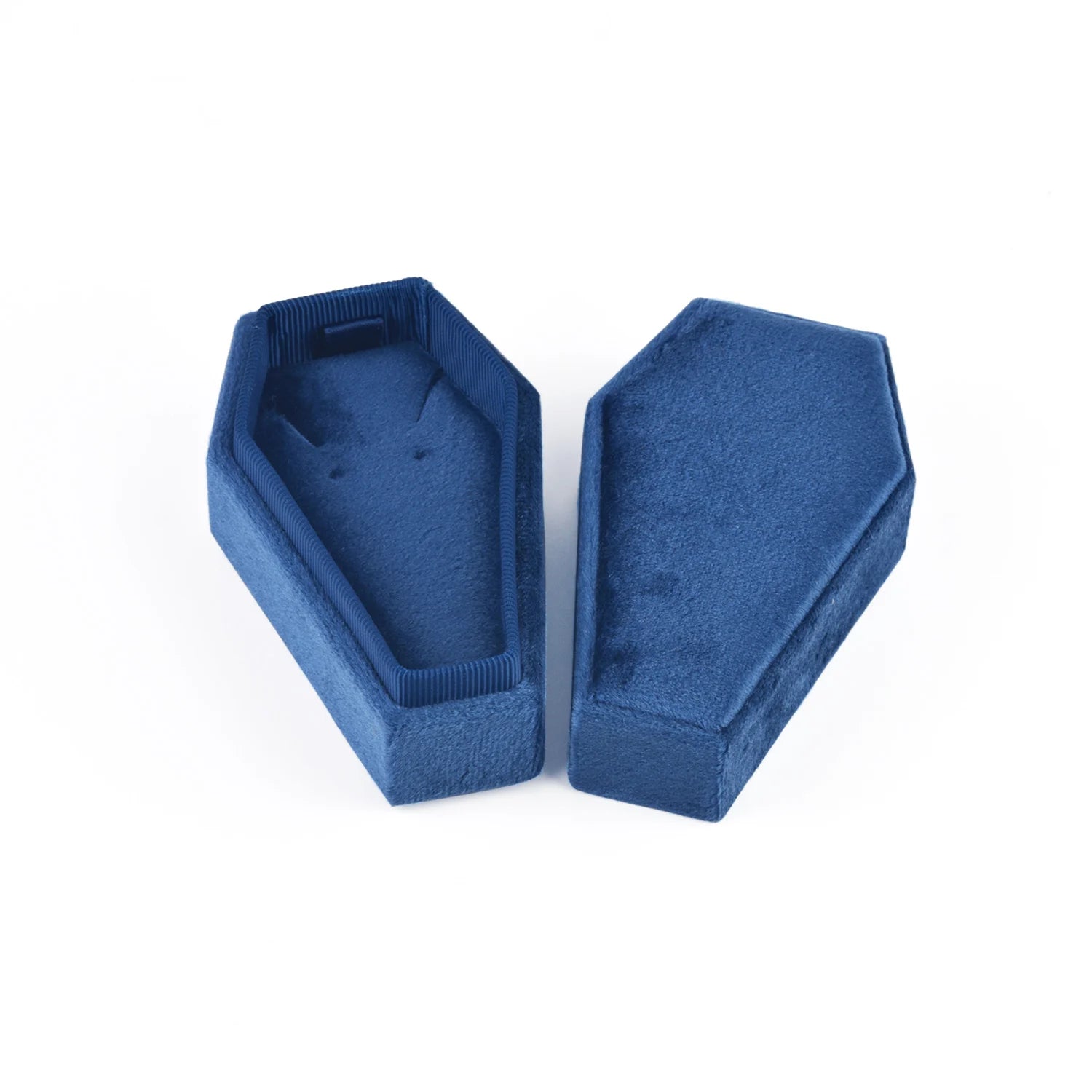 Personalized Coffin Necklace Jewelry Box-Black Diamonds New York