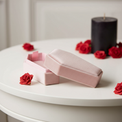 Personalized Coffin Necklace Jewelry Box-Black Diamonds New York