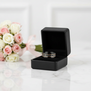 Black Meteorite Tungsten Carbide Men's Ring-Black Diamonds New York