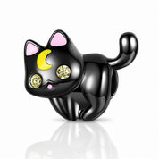 Black Moon Cat Charms-Black Diamonds New York