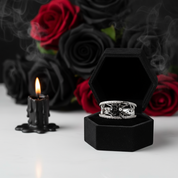 Black Spider Micro Paved Diamond Ring-Black Diamonds New York
