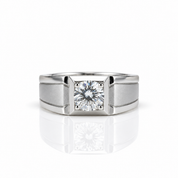 Brilliant Cut 1.0 Ct Diamond Option Wedding Band-Black Diamonds New York