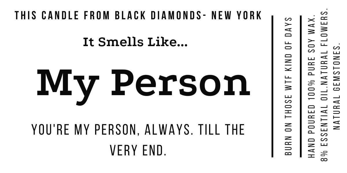 Love Candle- Gift-Ready Personalized Candle Gift Set-Black Diamonds New York