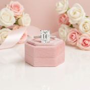 Classic Radiant Cut Diamond Engagement Ring-Black Diamonds New York