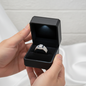Classic 1.0Ct Diamond Option Men's Wedding Ring-Black Diamonds New York
