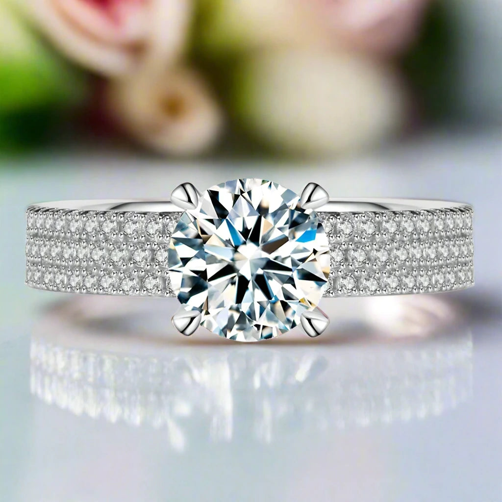 Classic 1.0 Ct Diamond Engagement Ring-Black Diamonds New York