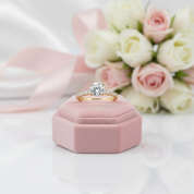 Classic 10k Gold 1.25 Ct Round Cut Diamond Option Engagement Ring-Black Diamonds New York