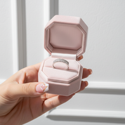 Classic 18k White Gold 0.48 Ctw Natural Diamond Engagement Ring-Black Diamonds New York