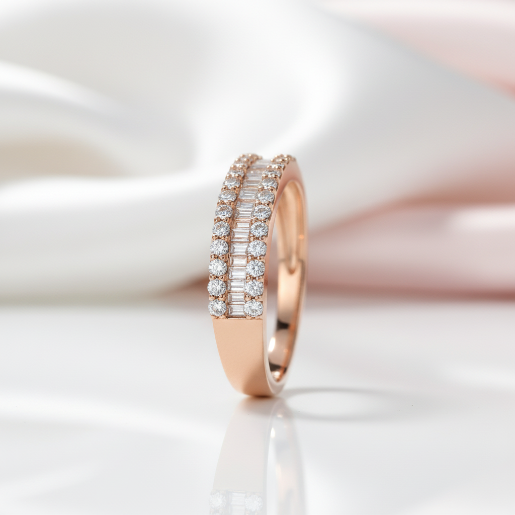 Classic 18k White Gold 0.48 Ctw Natural Diamond Engagement Ring-Black Diamonds New York