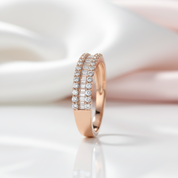 Classic 18k White Gold 0.48 Ctw Natural Diamond Engagement Ring-Black Diamonds New York