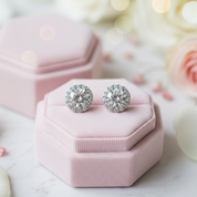 Classic 1ct Diamond Stud Earrings-Black Diamonds New York