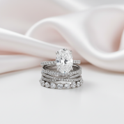 Classic Oval Cut Diamond Option Bridal Set-Black Diamonds New York
