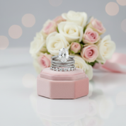 Classic Oval Cut Diamond Bridal Set-Black Diamonds New York