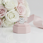 Classic Radiant Cut Diamond Option Engagement Ring-Black Diamonds New York